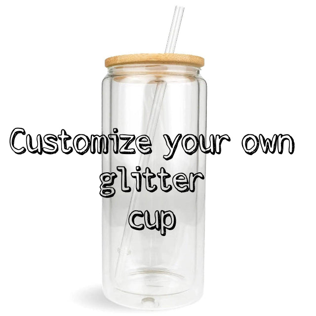 Make Your Own Glitter Cups - Acrylic & Glass Cans